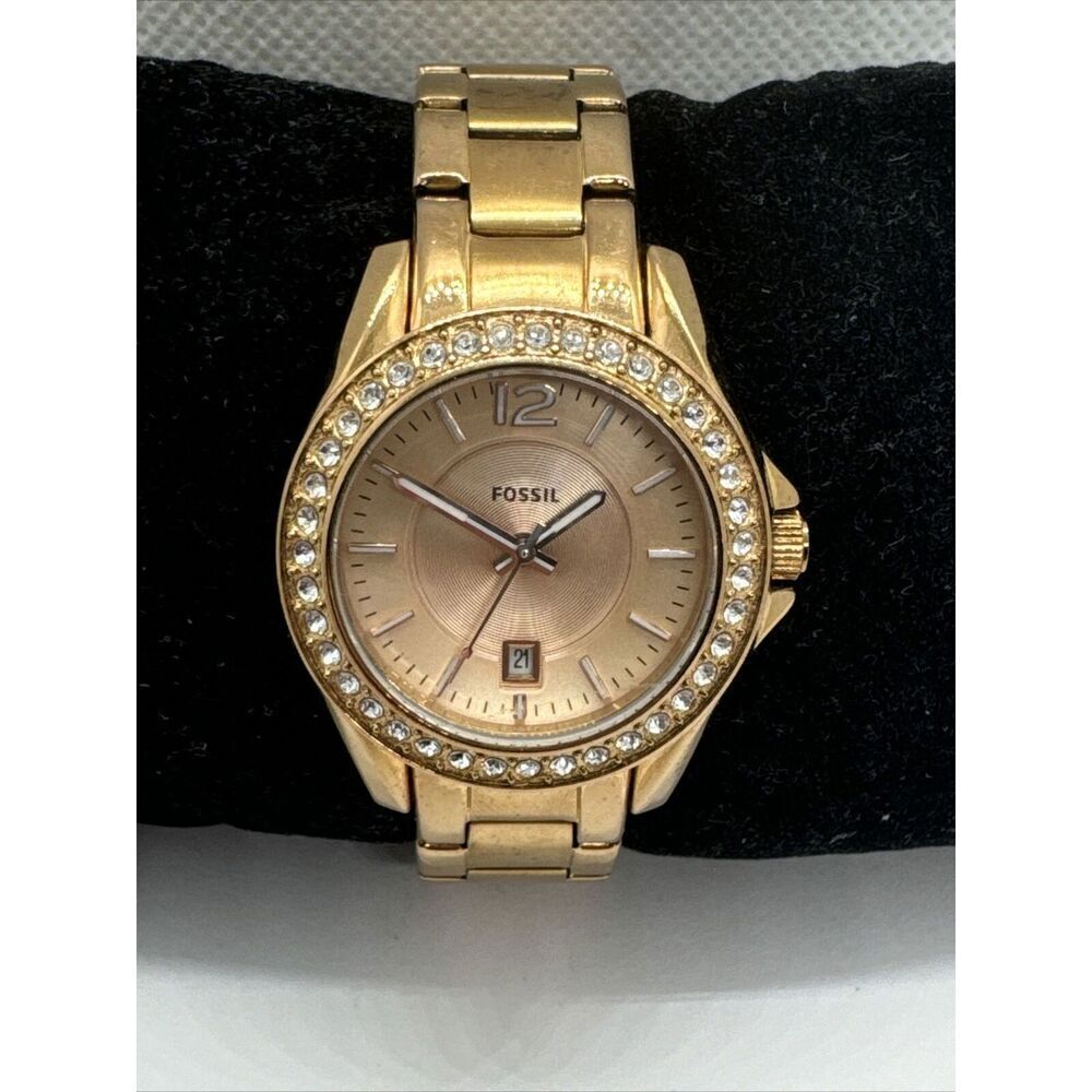 Fossil Riley Mini ES2889 Women's Stainless Steel Analog Dial Quartz Watch AEA381